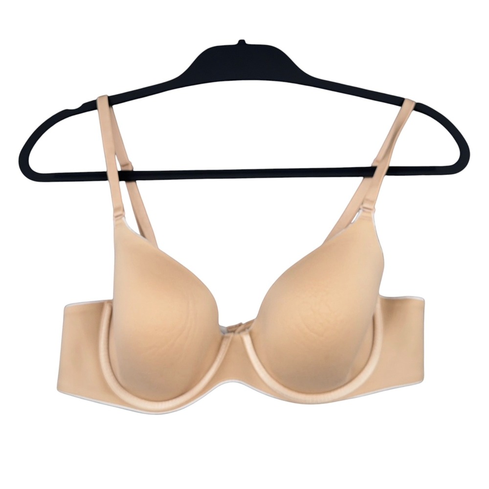Barely There 5737 T-Shirt Bra Women 36B Nylon Spandex Beige